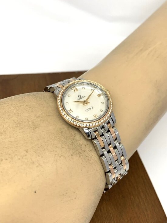 Omega De Ville Prestige Women\'s Watch Diamond Mother of Pearl 18K Gold & Steel main image 9